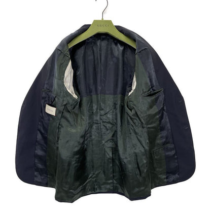 Gucci 406135 Z596d Navy Wool and Mohair Suit Set-Up 50