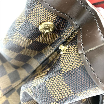 Louis Vuitton Hampstead PM Handbag Damier Ebène N51205 Brown Gold Hardware