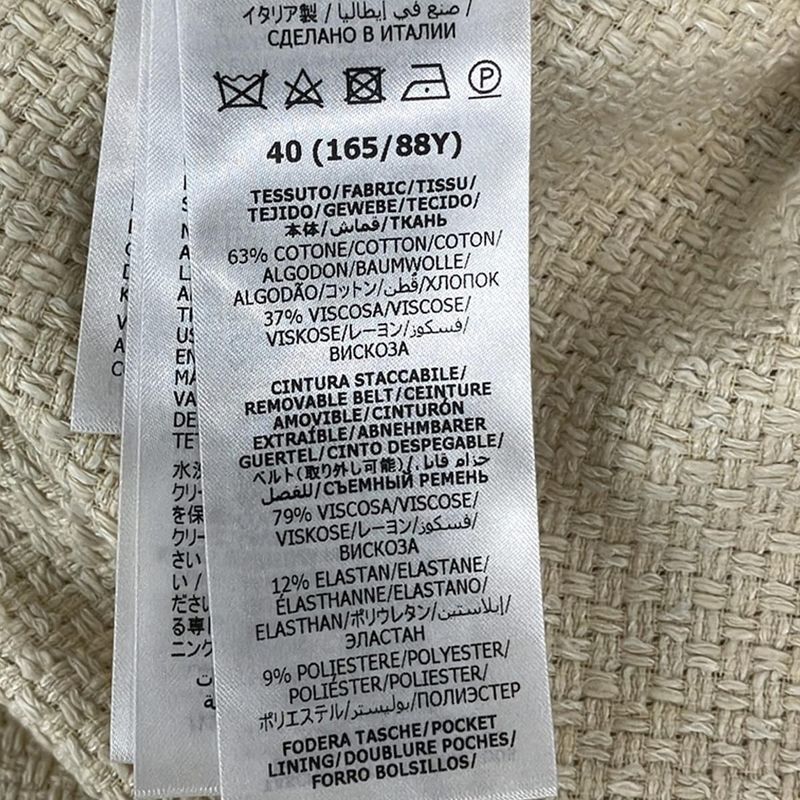 Gucci Coat Size 40 M Women 741689 Zaglm Ivory Long Sleeves Spring Fall