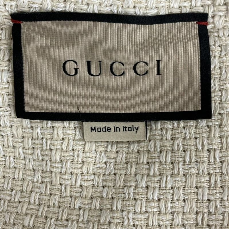 Gucci Coat Size 40 M Women 741689 Zaglm Ivory Long Sleeves Spring Fall