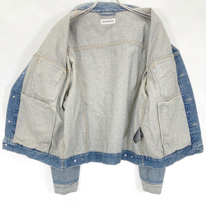 Balenciaga Blue 583431 Denim Jacket 40
