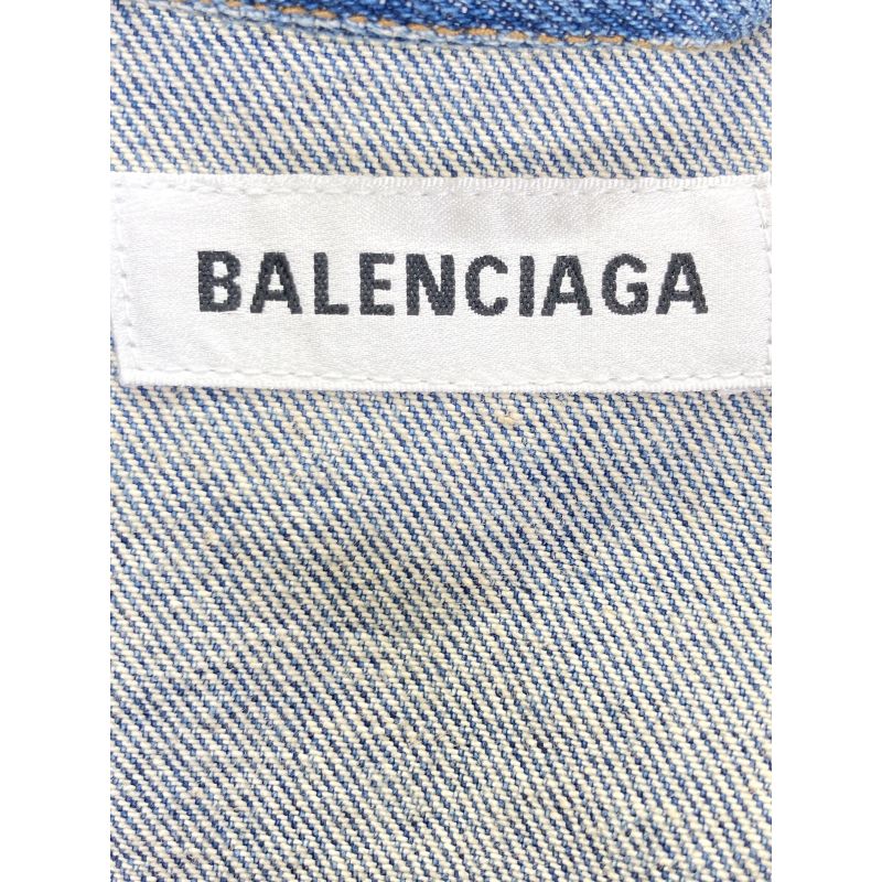 Balenciaga Blue 583431 Denim Jacket 40