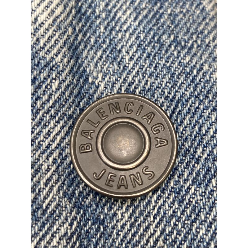 Balenciaga Blue 583431 Denim Jacket 40