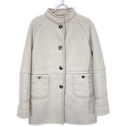 Loewe Ivory Mouton Coat 36