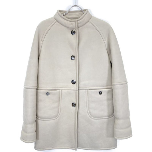 Loewe Ivory Mouton Coat 36