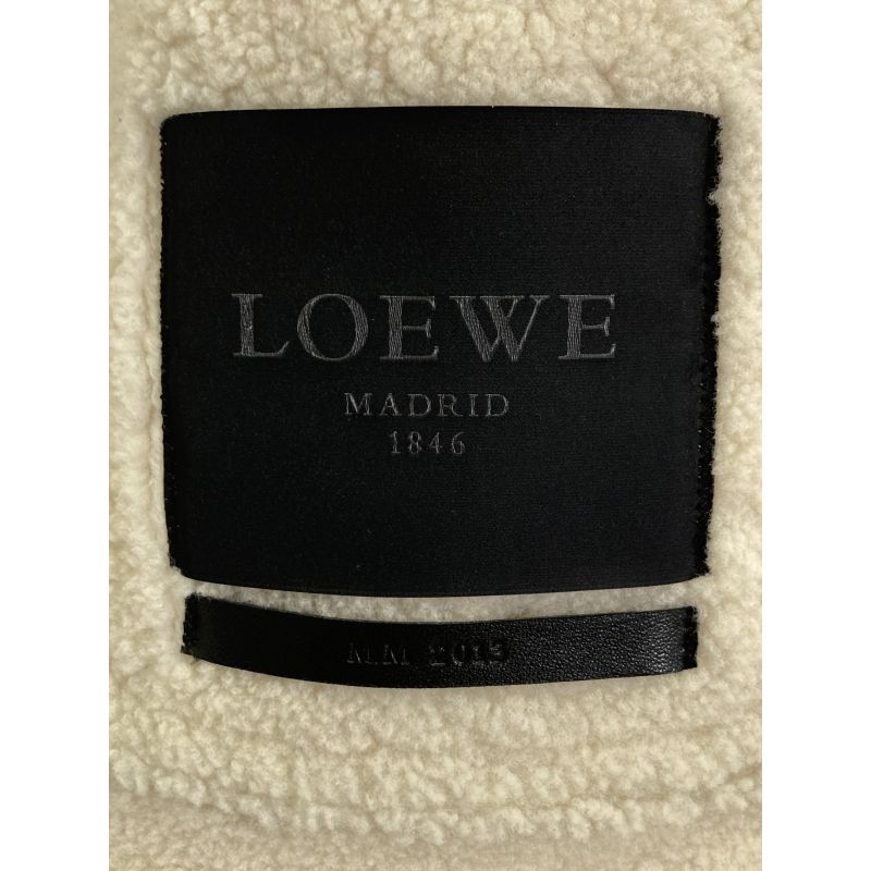 Loewe Ivory Mouton Coat 36