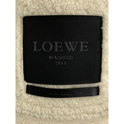 Loewe Ivory Mouton Coat 36