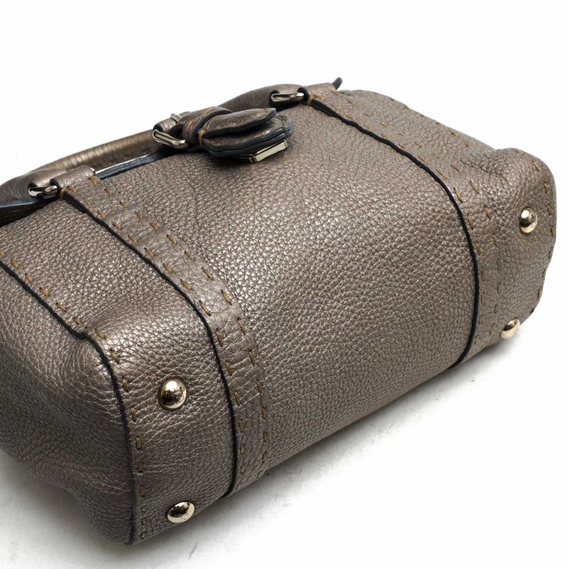 Fendi Bags Handbags Bags Tote Women Leather Genuine Silver Selleria Mini Linda