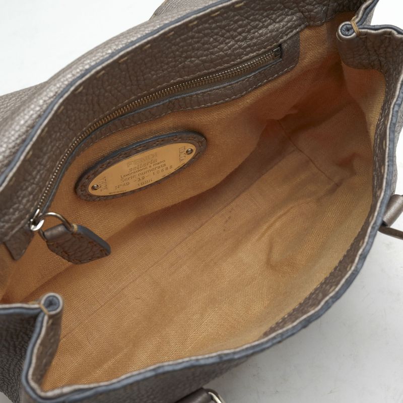 Fendi Bags Handbags Bags Tote Women Leather Genuine Silver Selleria Mini Linda