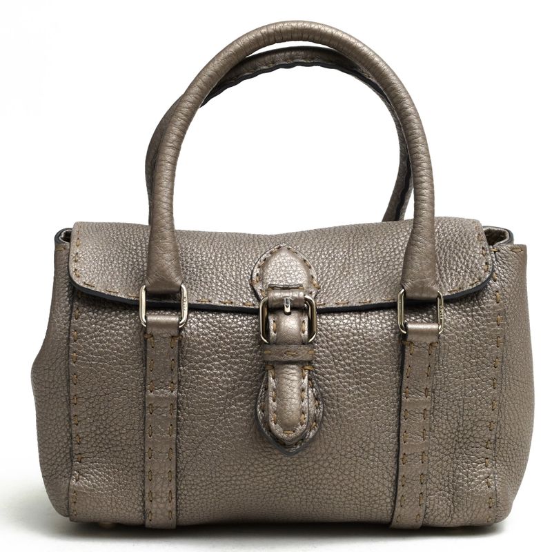 Fendi Bags Handbags Bags Tote Women Leather Genuine Silver Selleria Mini Linda