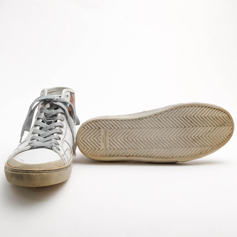 Saint Laurent/Yves Saint Laurent Shoes Sneakers Shoes High Cut Men Leather