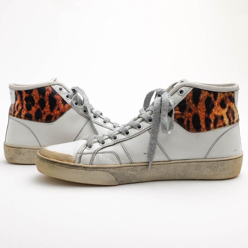 Saint Laurent/Yves Saint Laurent Shoes Sneakers Shoes High Cut Men Leather