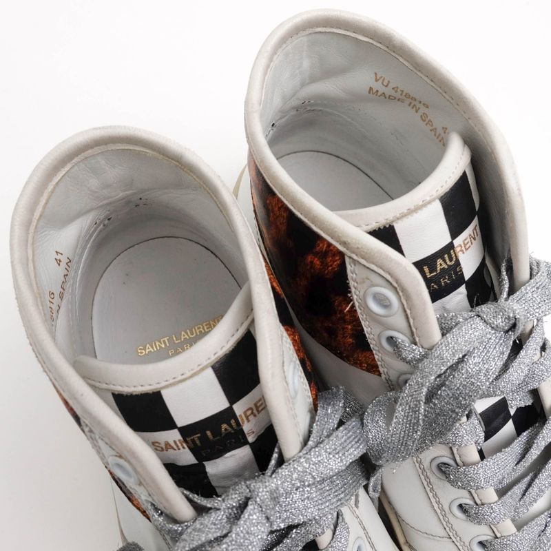 Saint Laurent/Yves Saint Laurent Shoes Sneakers Shoes High Cut Men Leather