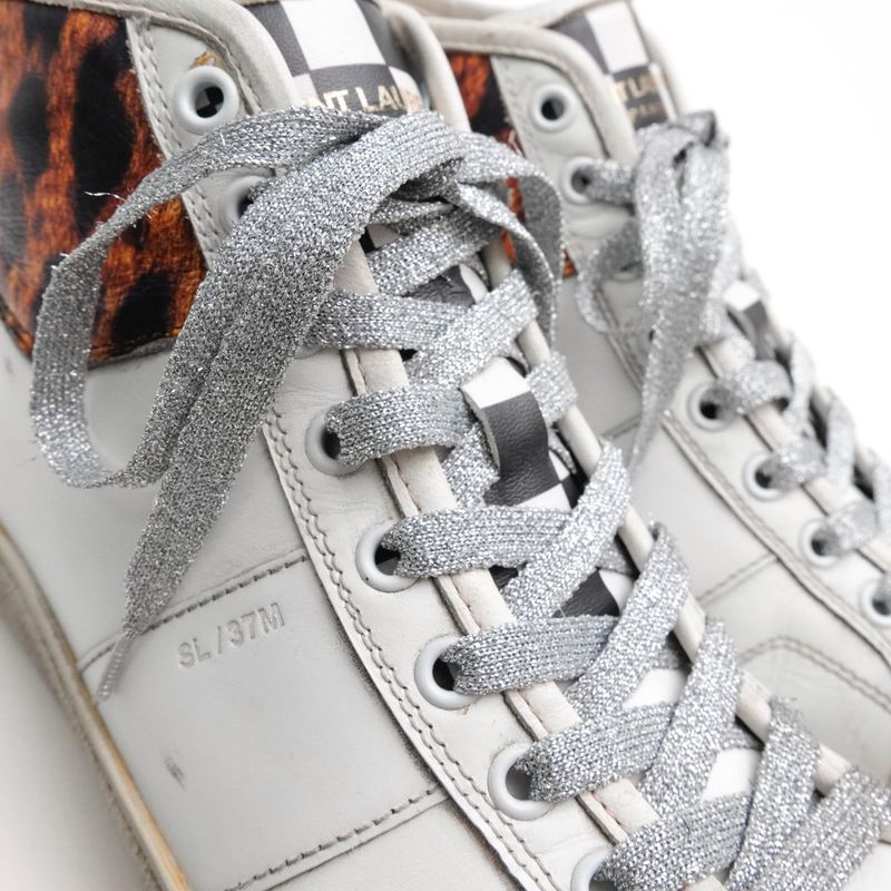 Saint Laurent/Yves Saint Laurent Shoes Sneakers Shoes High Cut Men Leather