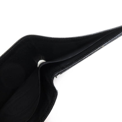 Gucci Wallet Men Leather Genuine Black 118381 1408 Brand Logo Plate Hardware