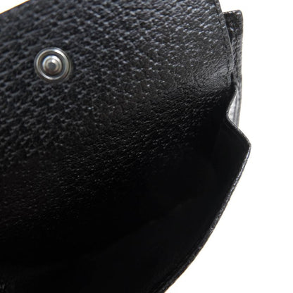 Gucci Wallet Men Leather Genuine Black 118381 1408 Brand Logo Plate Hardware