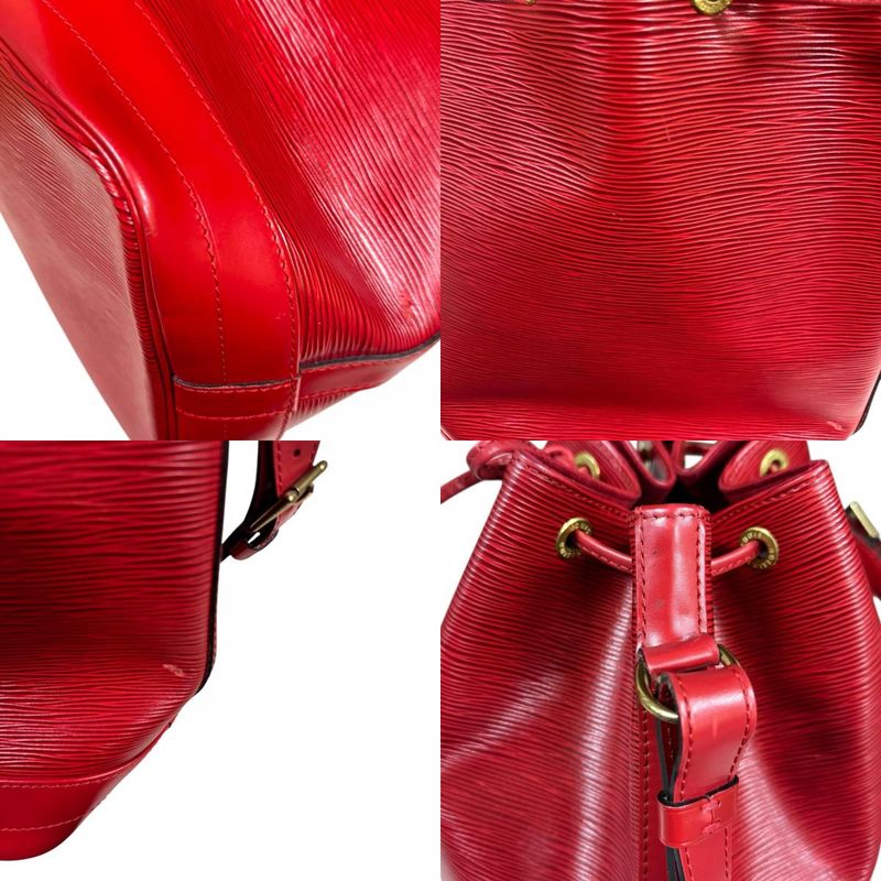 Louis Vuitton Noe Epi Shoulder Bag Epi Leather M44007 Red Ladies Louis Vuitton