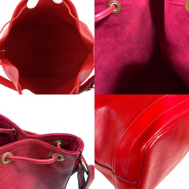 Louis Vuitton Noe Epi Shoulder Bag Epi Leather M44007 Red Ladies Louis Vuitton