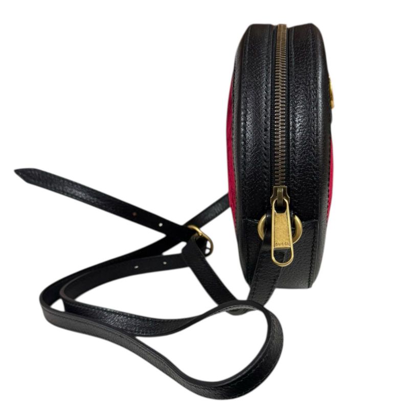 Gucci GG Velvet Round Shoulder Bag Shoulder Bag Velvet 574978 Red Ladies Gucci