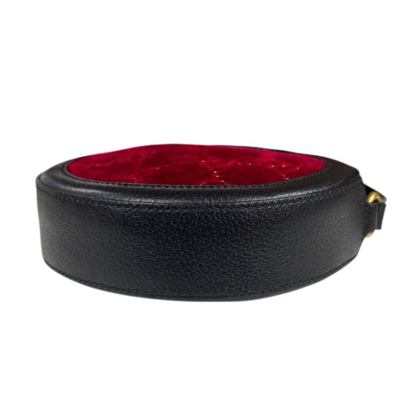 Gucci GG Velvet Round Shoulder Bag Shoulder Bag Velvet 574978 Red Ladies Gucci