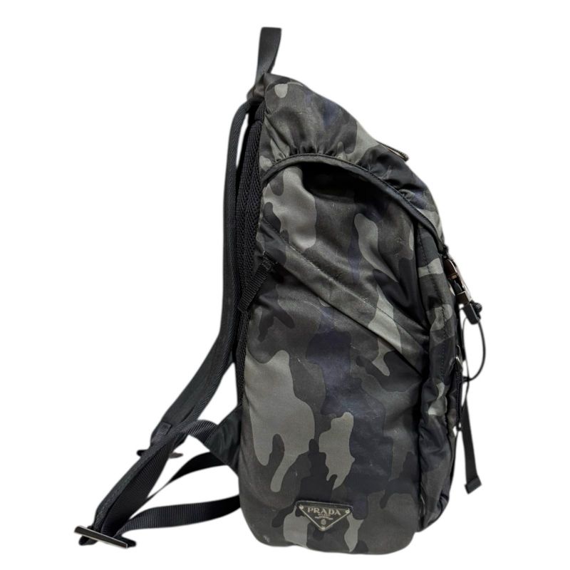 Prada Camouflage Backpack Daypack Nylon 2vz062 Men's Prada Preowned Prada