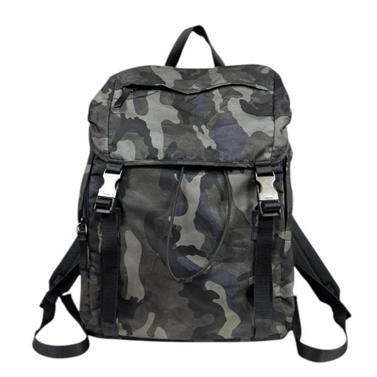 Prada Camouflage Backpack Daypack Nylon 2vz062 Men's Prada Preowned Prada
