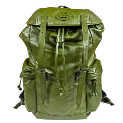 Gucci Double G Backpack Daypack Leather 725657 Men's Gucci Preowned Gucci