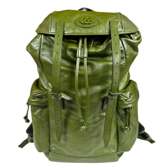 Gucci Double G Backpack Daypack Leather 725657 Men's Gucci Preowned Gucci