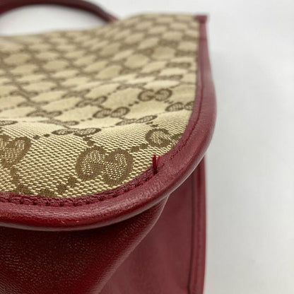 Gucci Horsebit Tote Bag GG Canvas Leather 623694 Beige Women's