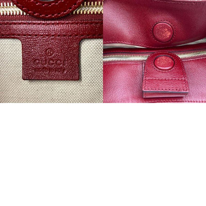 Gucci Horsebit Tote Bag GG Canvas Leather 623694 Beige Women's