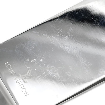 Louis Vuitton Money Clip Bill Clip Chien Zélizée Steel Silver Monogram Flower
