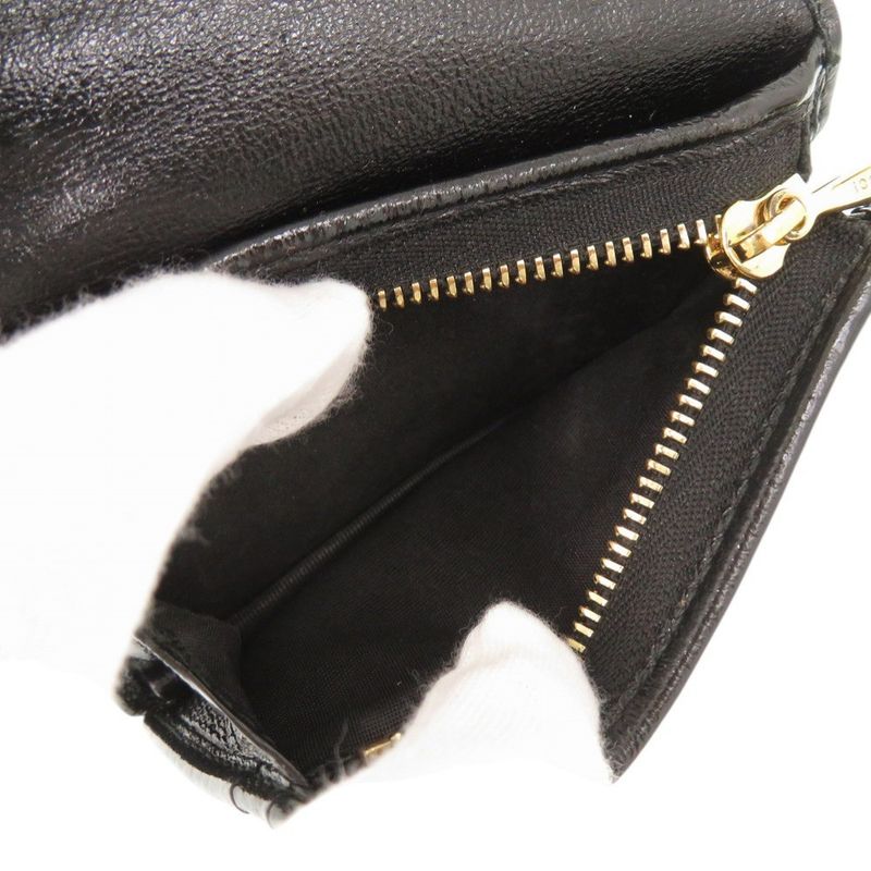 Gucci Raja 573790 Leather Black Bifold Wallet Chain Wallet Black 1114 Gucci