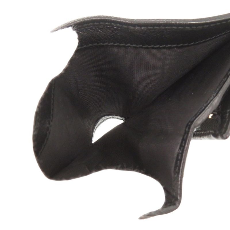 Gucci Raja 573790 Leather Black Bifold Wallet Chain Wallet Black 1114 Gucci