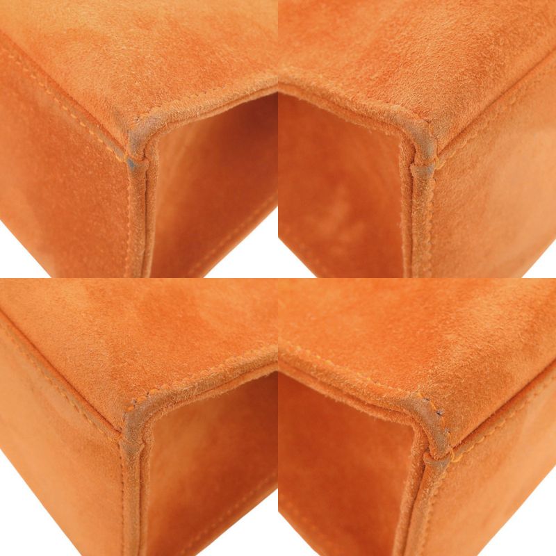 Hermes Pochette Kelly Dobris Orange I Engraved Gold Hardware Clutch Bag