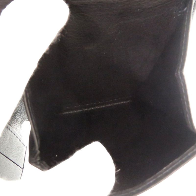 Cartier Leather Black Bifold Wallet Black 0606 Cartier