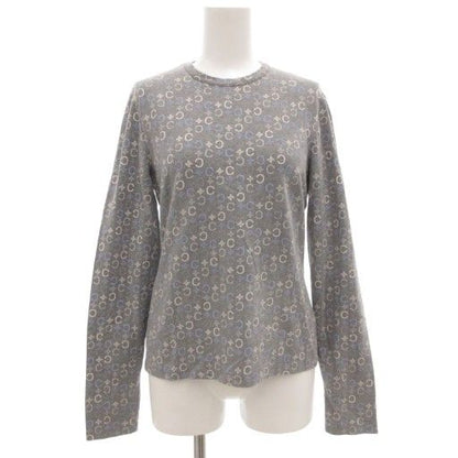 Celine T-Shirt Cut and Sewn Long Sleeves XL Long T Crew Neck Macadam Pattern