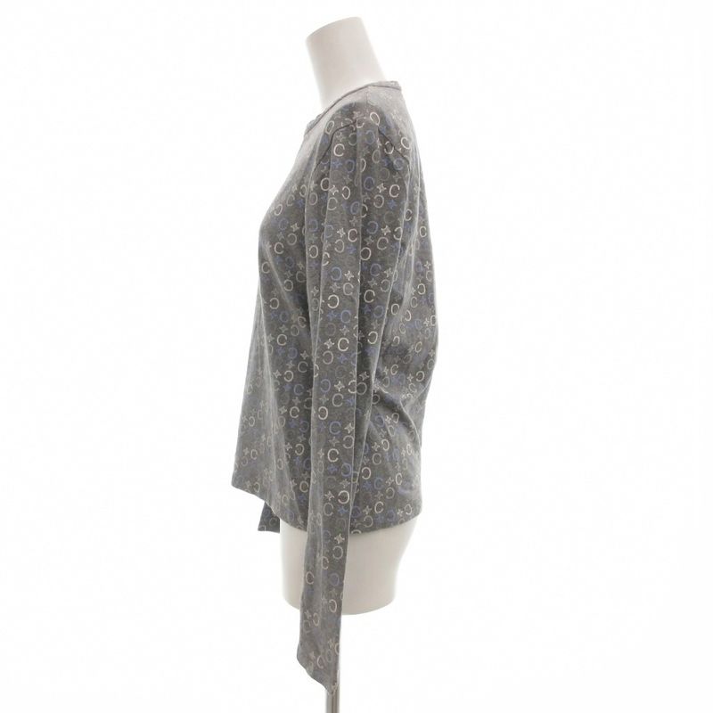 Celine T-Shirt Cut and Sewn Long Sleeves XL Long T Crew Neck Macadam Pattern