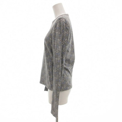 Celine T-Shirt Cut and Sewn Long Sleeves XL Long T Crew Neck Macadam Pattern