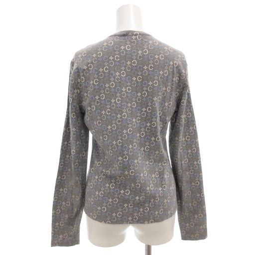 Celine T-Shirt Cut and Sewn Long Sleeves XL Long T Crew Neck Macadam Pattern