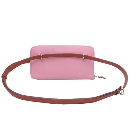 Hermes Shoulder Nouveau To Go Zip B Stamp Swift Mauve Bag