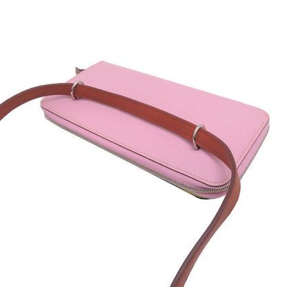Hermes Shoulder Nouveau To Go Zip B Stamp Swift Mauve Bag