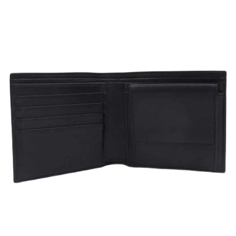 Celine Bifold Wallet Bifold Wallet Leather Black Aa