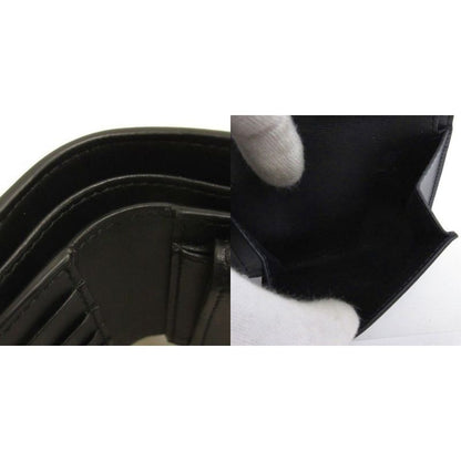 Celine Bifold Wallet Bifold Wallet Leather Black Aa