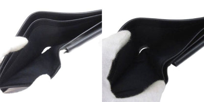 Celine Bifold Wallet Bifold Wallet Leather Black Aa