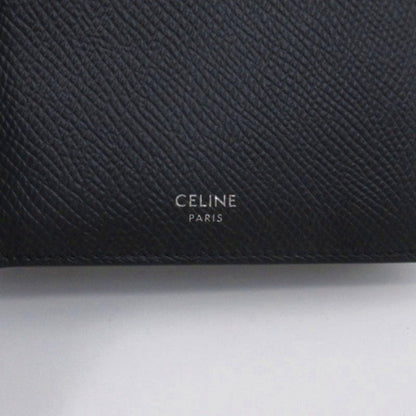 Celine Bifold Wallet Bifold Wallet Leather Black Aa