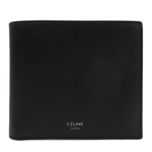 Celine Bifold Wallet Bifold Wallet Leather Black Aa