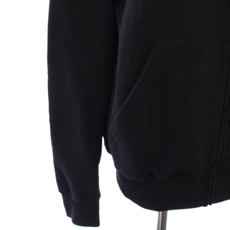 Chanel 20ss Graffiti CC Logo Sweatshirt Hoodie Long Sleeves Zip Up M Black