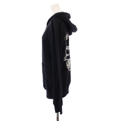 Chanel 20ss Graffiti CC Logo Sweatshirt Hoodie Long Sleeves Zip Up M Black