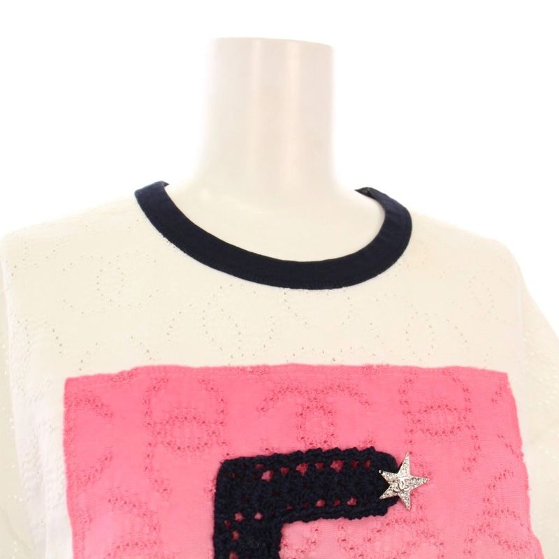 Chanel 24ss No.5 Coco Mark T-Shirt Cut and Sewn Short Sleeves Cropped Length 34