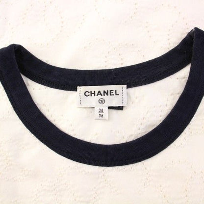 Chanel 24ss No.5 Coco Mark T-Shirt Cut and Sewn Short Sleeves Cropped Length 34